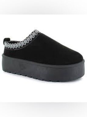 Mudd Stormy black platform slippers shoes clogs women’s size 10